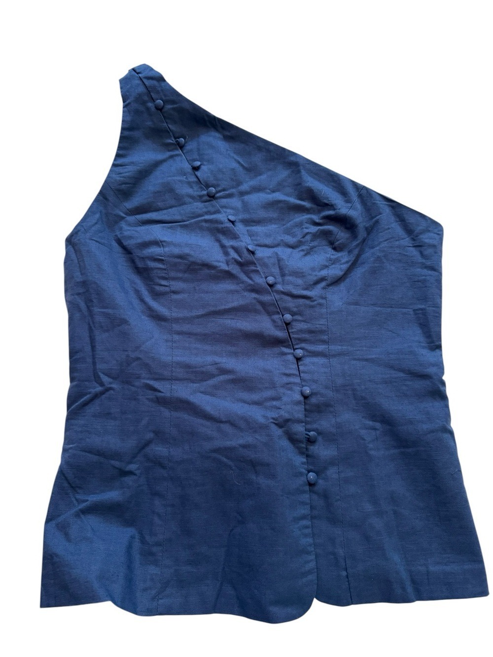 Commense SET Cotton Linen One Shoulder Top & Shorts Set - Picture 5 of 10
